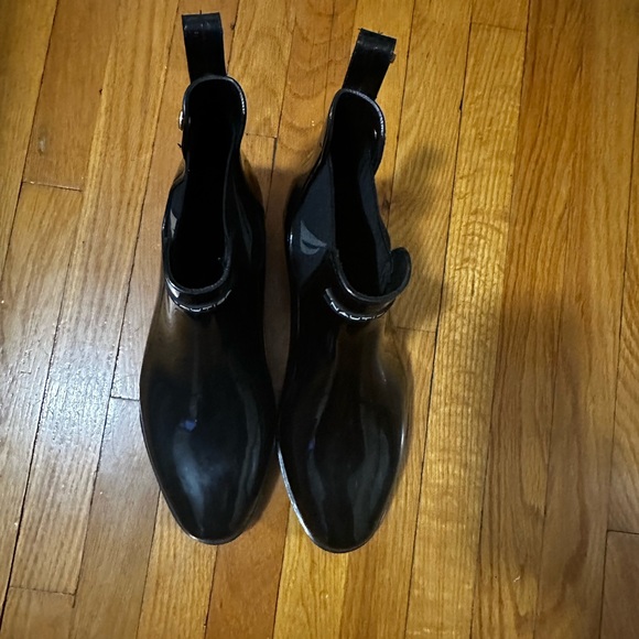 Black Nautica short rainboots - Picture 3 of 5